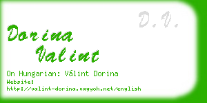 dorina valint business card